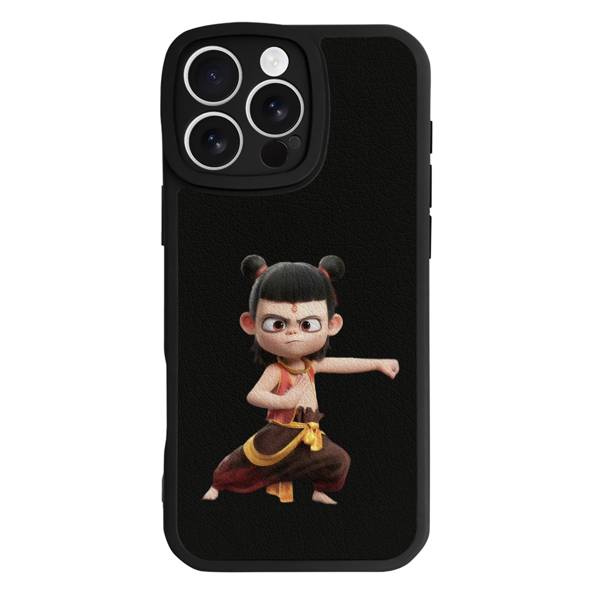 （画像用） Ne Zha 2 ナタ 魔童の大暴れ 【iPhone 16シリーズ対応】シリコンスマホケース（レザー調） 材質：シリコン